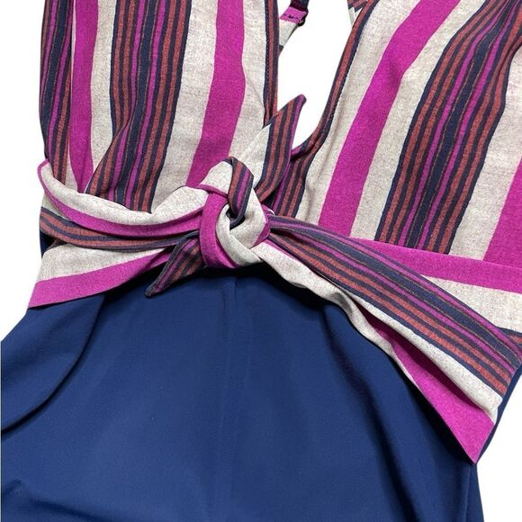 NWT SUNFLAIR One Piece Tie Front Swimsuit Size 6 D Cup - Picture 3 of 7